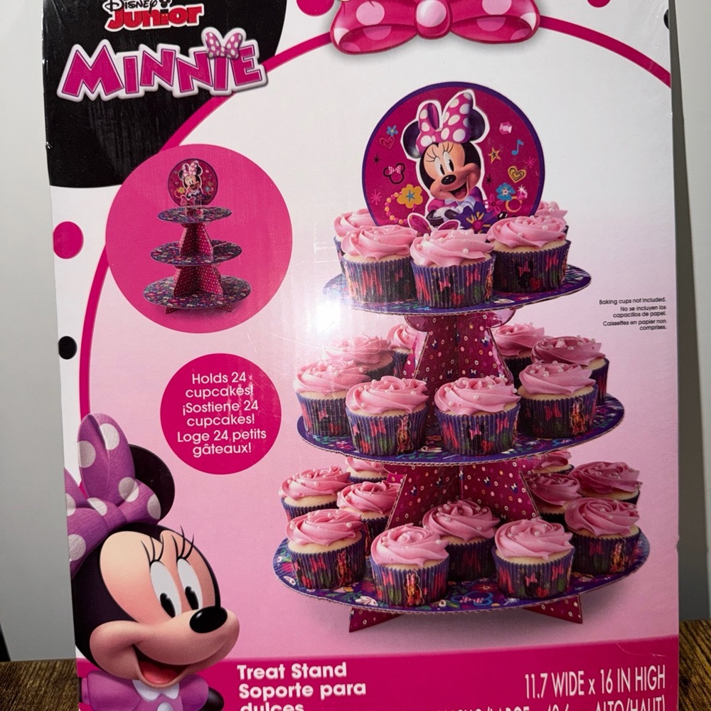 Disney Minnie Mouse Treat Stand - Pink and Purple